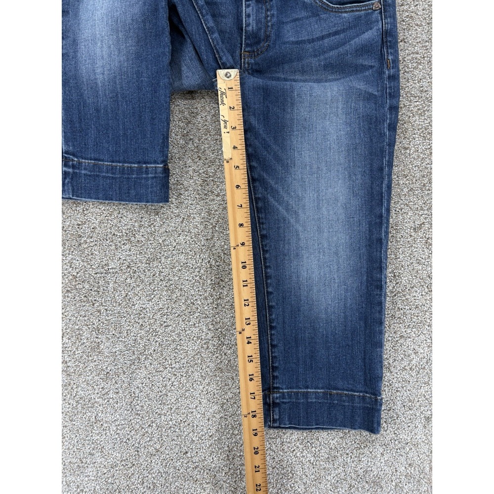 KUT From The Kloth Natalie Crop Capri Jeans Women's 2 Blue Medium Wash Stretch - Picture 7 of 9